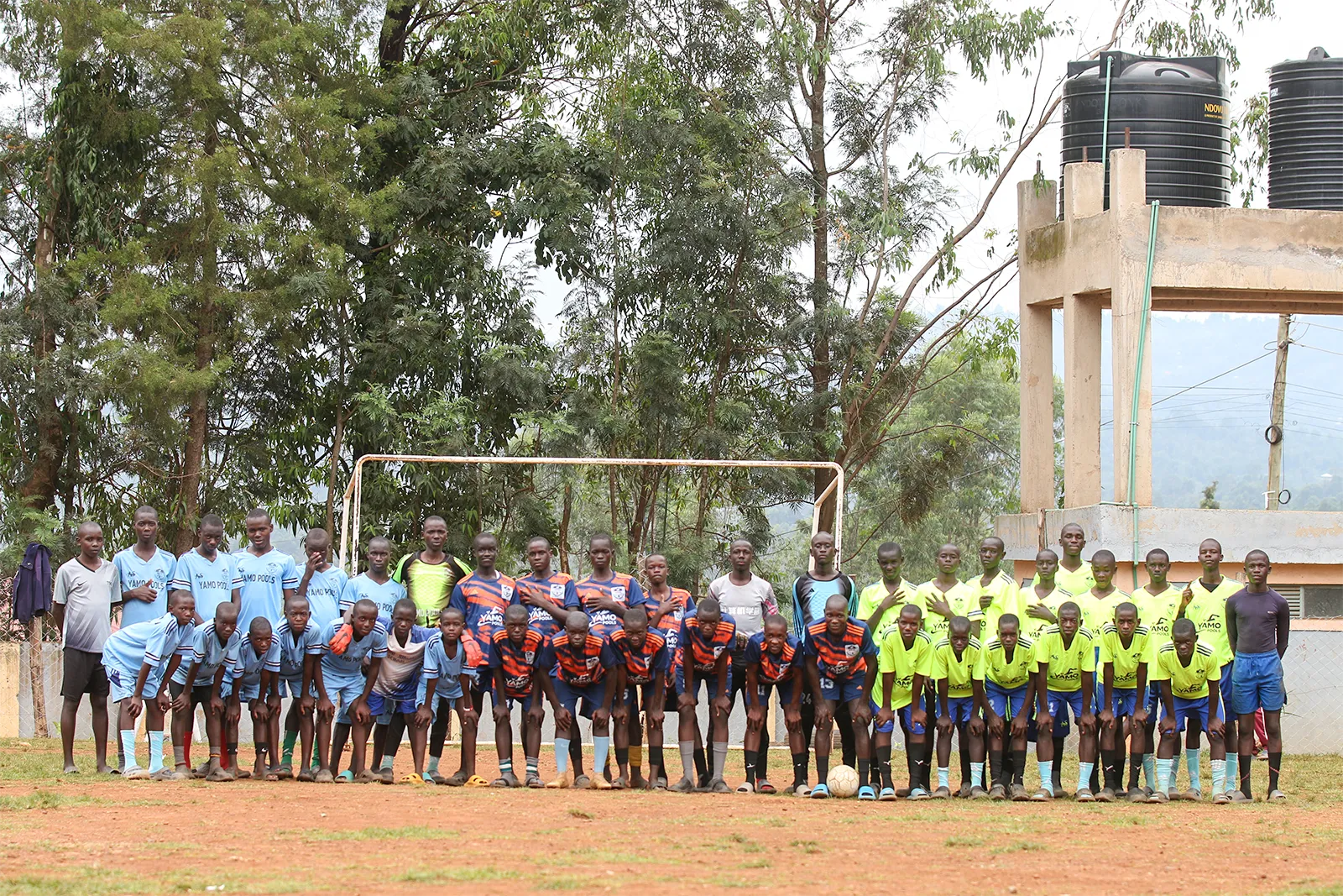 Football players at Sikri Academy